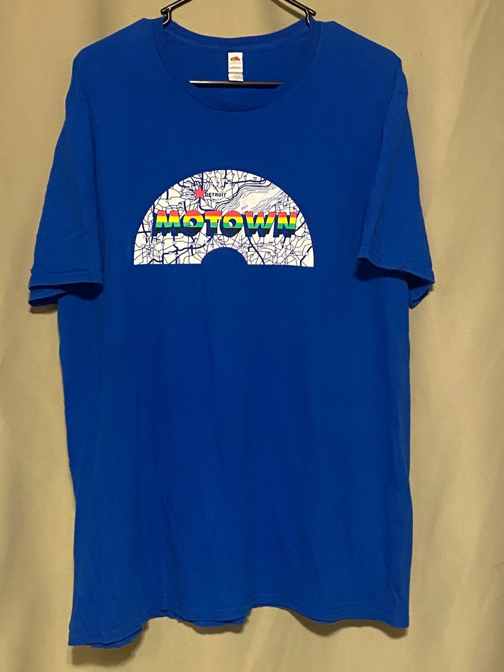 Motown Museum Detroit Michigan Blue Graphic shirt Fruit of the Loom size 2XL